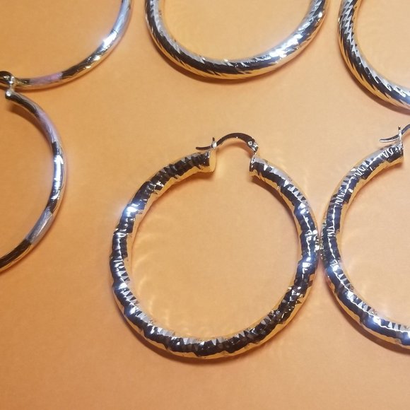 BUY 1 GET 1 FREE Gold Filled Large Hoops !***LOWERED PRICE... NON TARNISHING !!! - Picture 6 of 15